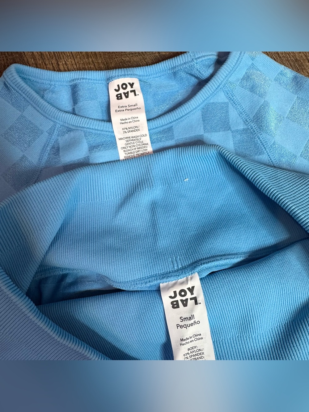 JoyLab Women’s Set Bundle Lot (pink bodysuit, blue and yellow sets) - Picture 6 of 8